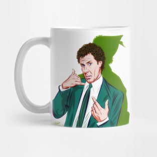 Will Ferrell - An illustration by Paul Cemmick Mug